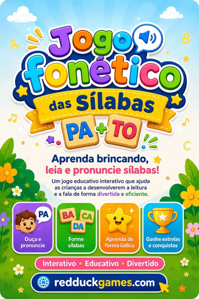 Jogo Fonético das Sílabas - jogo educativo para aprender sílabas