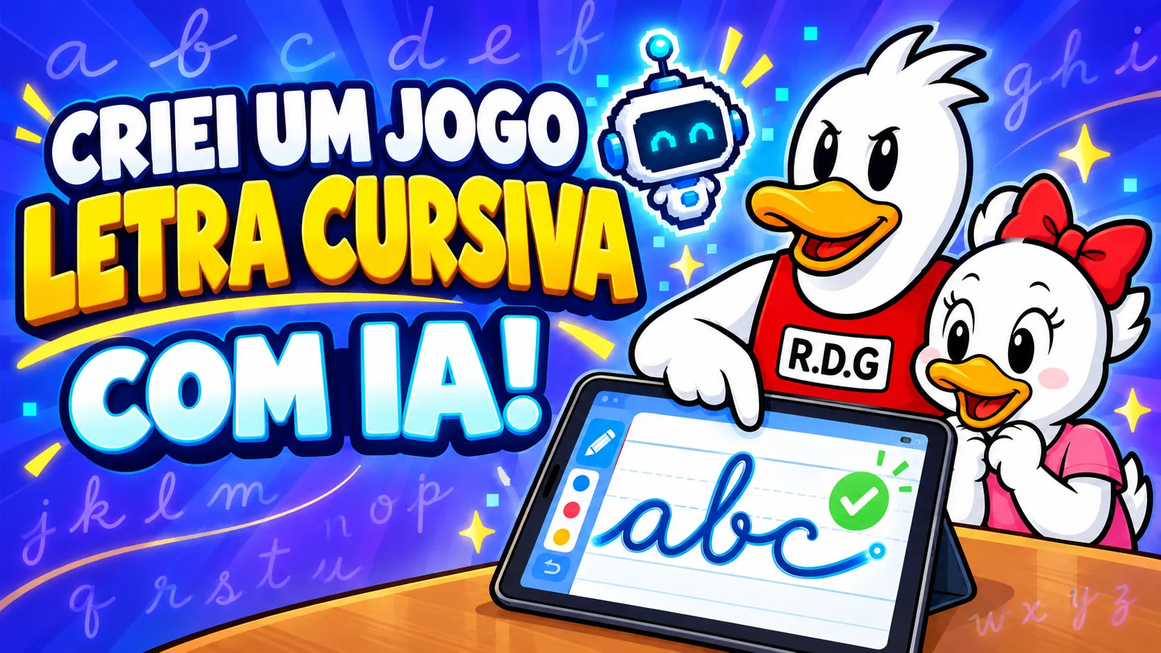 RED cria jogo de cursiva com IA Como um jogo por IA ajuda a estudar tabuada